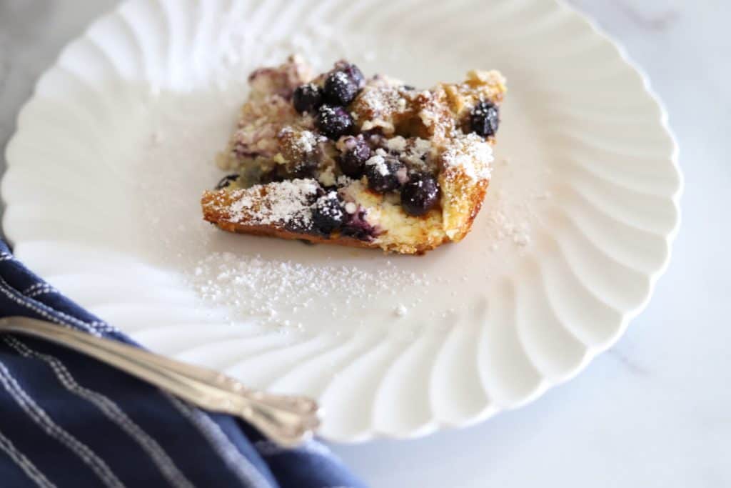 sourdough blueberry french toast casserole